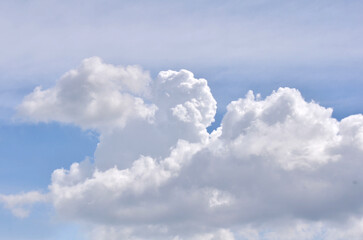 Blue sky background with clouds. Sky background concept.