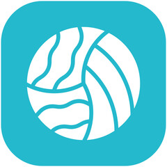 Volleyball vector icon illustration of Olympics iconset.