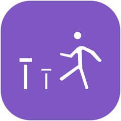 Athletics vector icon illustration of Olympics iconset.