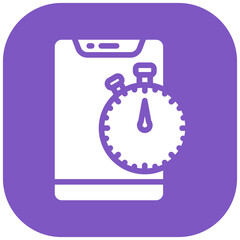 Stopwatch vector icon illustration of Workout App iconset.