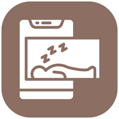Sleep vector icon illustration of Workout App iconset.