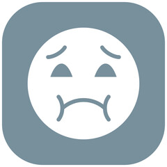 Nauseated Face vector icon illustration of Emoji iconset.