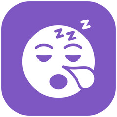 Sleepy Face vector icon illustration of Emoji iconset.