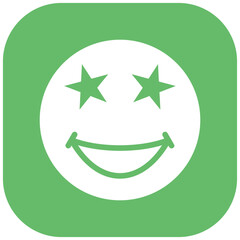 Star Struck vector icon illustration of Emoji iconset.