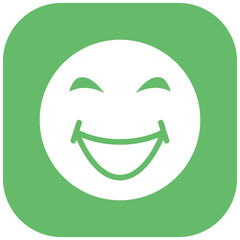 Grinning Squinting Face vector icon illustration of Emoji iconset.