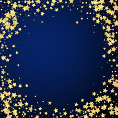 Magic stars vector overlay.  Gold stars scattered