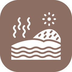 Hot Spring Landscape Icon