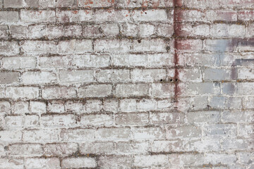 brick white dirty wall background