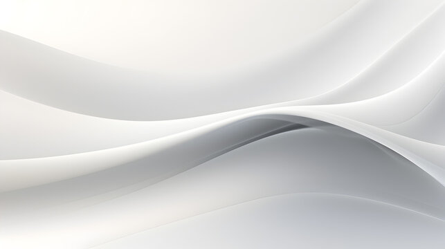 Shiny white and gray background with wavy lines,, White background wallpaper for computer © Abdul