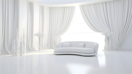 interior of a room with a sofa,,
White Rooms With Curtains Images