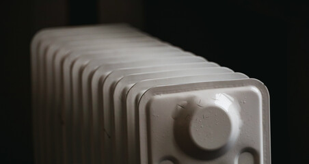 The fine lines of a radiator heater that can be used as patterns or background texture for designers