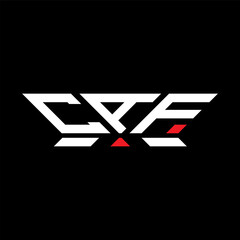 CAF letter logo vector design, CAF simple and modern logo. CAF luxurious alphabet design  