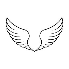eagle wings vector	