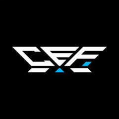 CEF letter logo vector design, CEF simple and modern logo. CEF luxurious alphabet design  