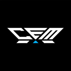 CEM letter logo vector design, CEM simple and modern logo. CEM luxurious alphabet design  