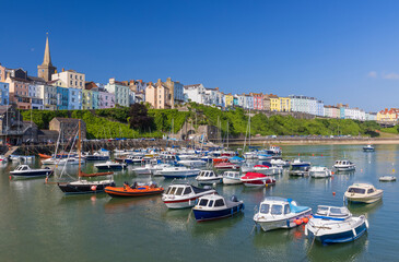 Tenby Harbour, Pembrokeshire, Wales, UK