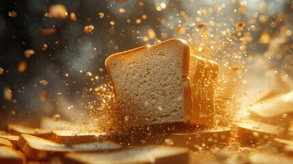 Bread Falling Into the Air
