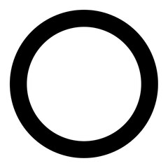 Circle,ring black icon 