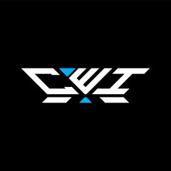 CWI letter logo vector design, CWI simple and modern logo. CWI luxurious alphabet design  