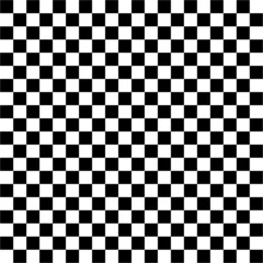 Tableaux ronds sur aluminium F1 Alternance de carrés blancs et noir formant un échiquier