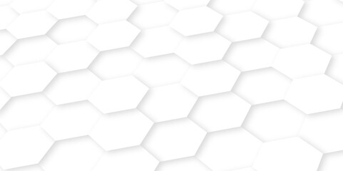 white hexagon background. abstract white hexagon concept background. bright white honeycomb background vector illustration