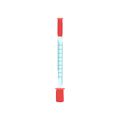 medicine syringe cartoon vector illustration