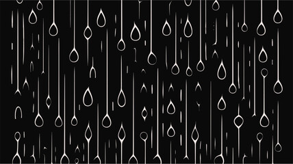 Isolated raindrop or sweat, wet droplets of dew shapes. Seamless pattern with oil drop. Vector illustration. Cool cell structure. Vector background. Satellite pictures. Water drop. - obrazy, fototapety, plakaty