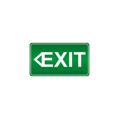 Exit icon isolated on transparent background