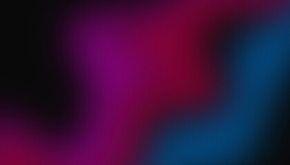 Dark blue and pink glowing grainy gradient background. Colorful noise texture backdrop for webpage header or banner.