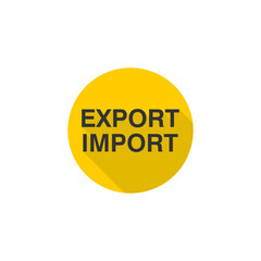 Export import icon isolated on transparent background