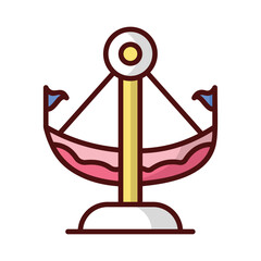 Fair Ship Icon vector. Stock illustration.