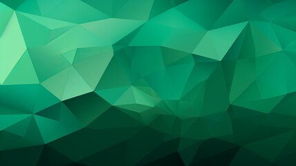 Obraz premium Vibrant geometric abstract: shades of green polygonal backdrop