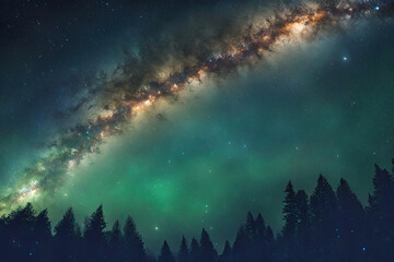 Naklejka premium milkyway