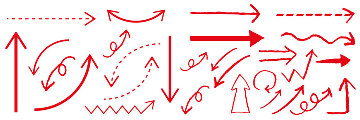 手描き　矢印　セット