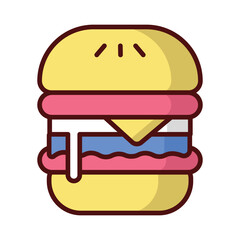 Hamburger Icon vector. Stock illustration.