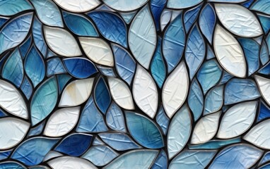 Flat Glass Mosaic Texture Seamless Pattern