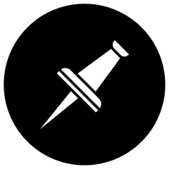 Push Pin Vector Icon Design Illustration