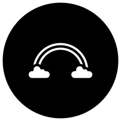Rainbow Vector Icon Design Illustration
