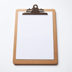 Blank clipboard mockup template