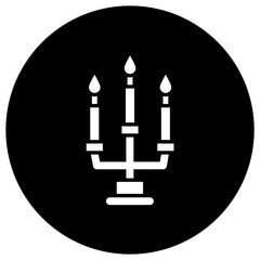 Candle Vector Icon Design Illustration