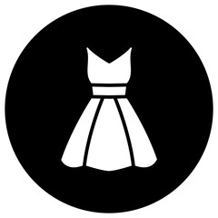 Wedding dress Vector Icon Design Illustration
