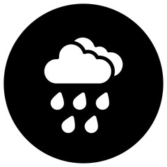 Heavy Rain Vector Icon Design Illustration