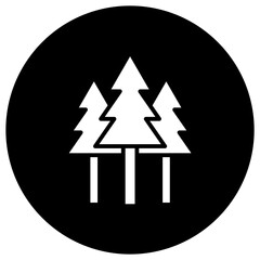 Forest Vector Icon Design Illustration
