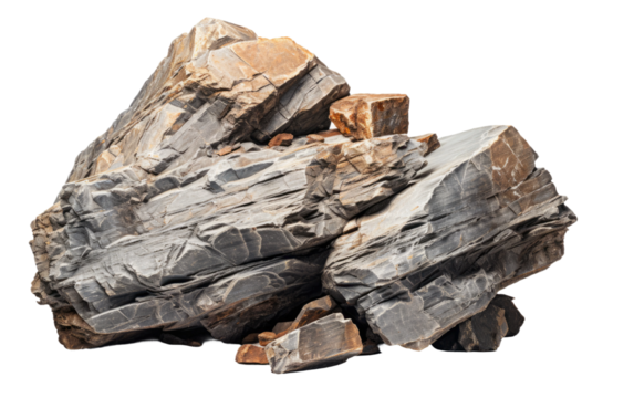 A Pile of Rocks Sitting Next to Each Other. A collection of rocks arranged in a pile, sitting closely beside each other.