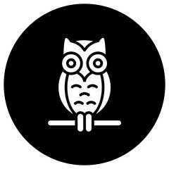 Owl Vector Icon Design Illustration