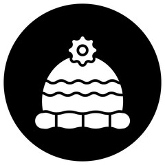 Winter hat Vector Icon Design Illustration