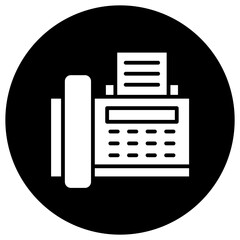 Fax machine Vector Icon Design Illustration