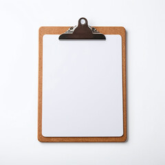 Blank clipboard mockup template