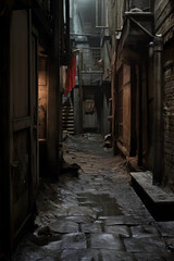 Narrow street in the old city