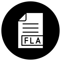 FLA Vector Icon Design Illustration